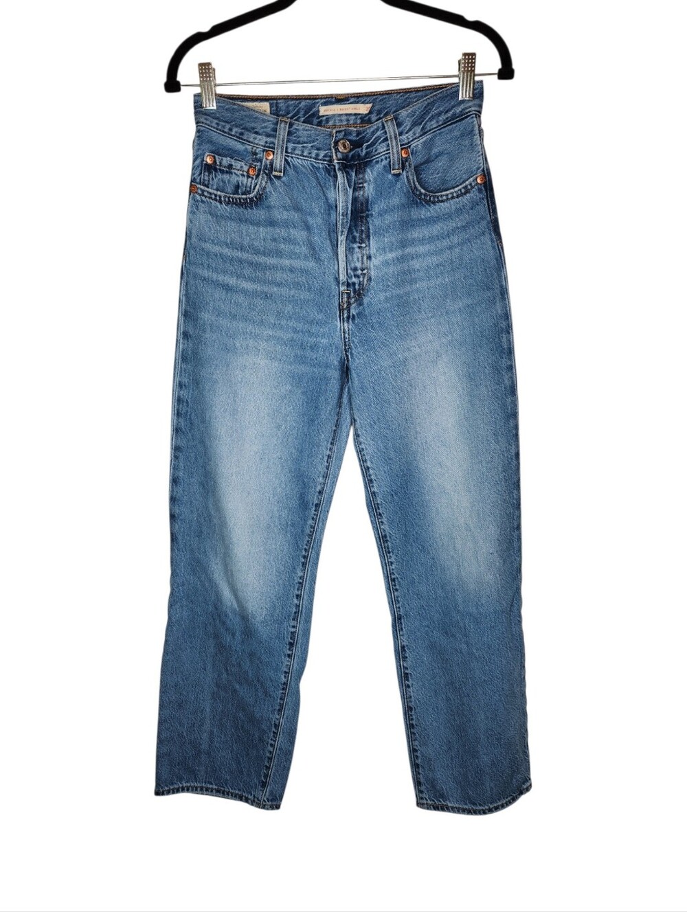 Levi's Ribcage Ankle Straight Button Fly Jeans Size 26